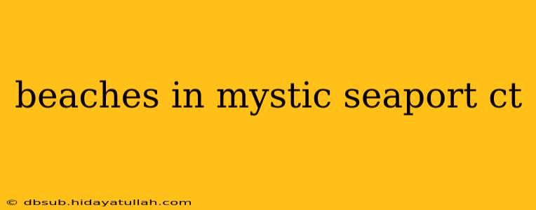 beaches in mystic seaport ct