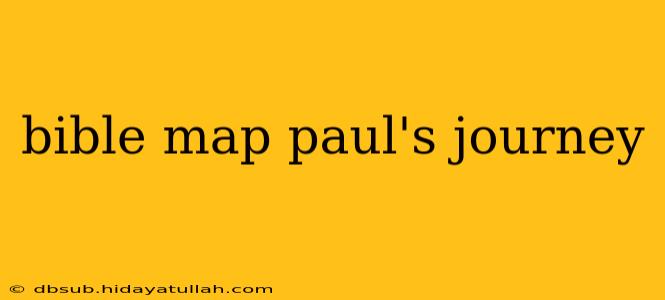 bible map paul's journey