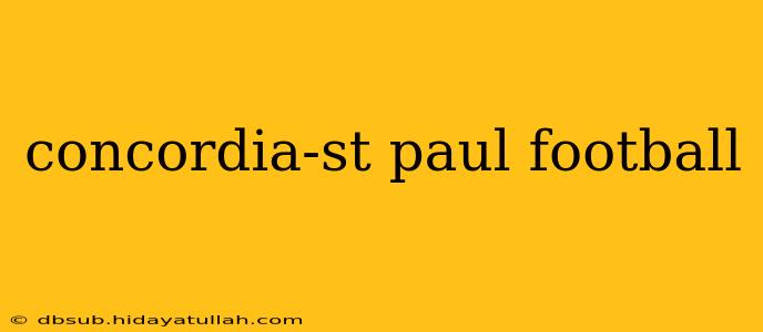 concordia-st paul football