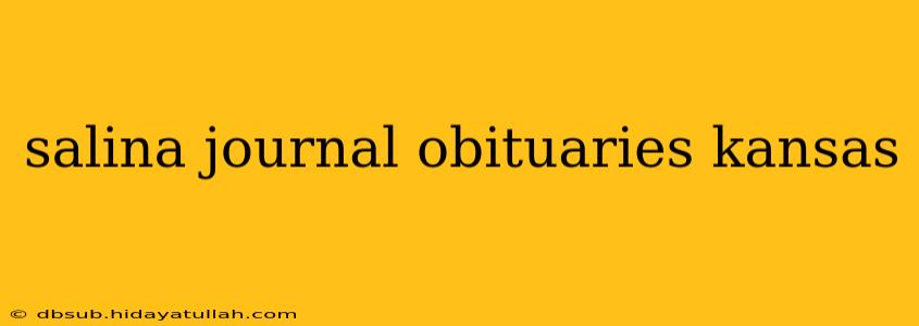 salina journal obituaries kansas