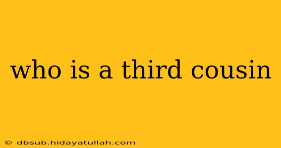 who is a third cousin